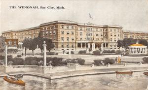 Bay City Michigan The Wenonah General View Antique Postcard V6825