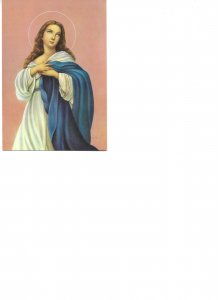 Immeculate Conception Modern Spanish religious postcard