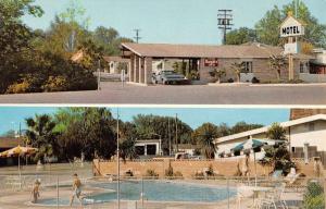 Davis California Motel Multiview Pool View Vintage Postcard K78757