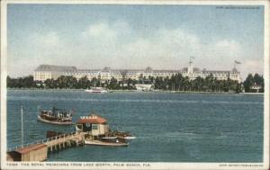 Palm Beach FL Ferry Dock & Royal Poinciana Hotel Detroit Publishing Postcard