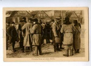 191616 WWI occupation POLAND market OLD GERMAN military post