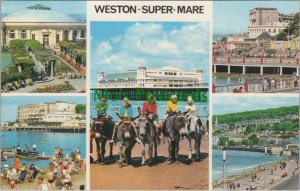 Somerset Postcard - Weston-Super-Mare, Marine Lake, The Promenade RS31109