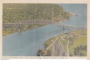 SARNIA , Ontario , Canada , 1930s ; Blue Water International Bridge