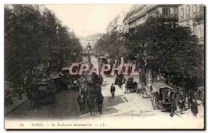 Paris Old Postcard Boulevard Montmartre