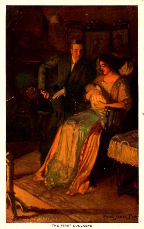 The First Lullabye.  Artist Signed: Alfred James Dewey