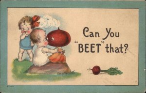 Fantasy Vegetable Head Children Pun Humor Comic BEET E. Von Hartmann 619/2 