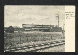 NILES OHIO NILES IRON AND STEEL COMPANY FACTORY VINTAGE POSTCARD 1913