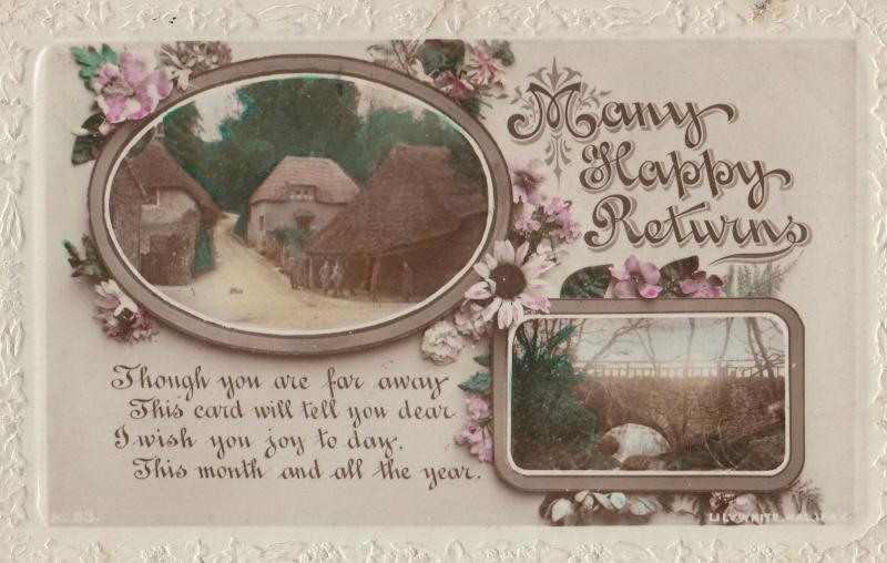 Crook Lancashire 1917 WW1 Frank Greetings Postcard