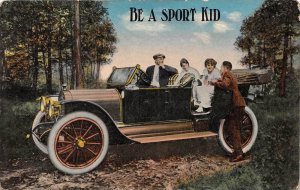 9805 Be A Sport, Antique Car with a couples