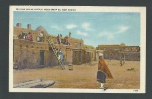 1922 PPC Tesque Indian Pueblo Santa Fe NM Mailed 1937