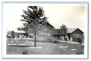 Becker Lodge Camp Mack Indiana IN Dils RPPC Photo Unposted Vintage Postcard