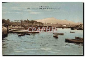 Old Postcard Saint Jean de Luz Basque port and the Rhune