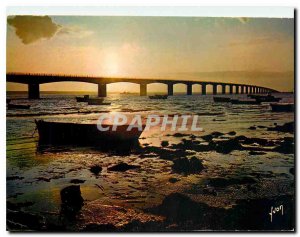 Postcard Modern Colors and Light of France Le Pont d'Oleron