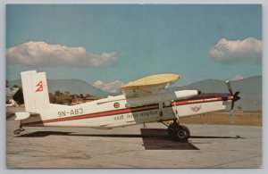 Airplane~Royal Nepal Airlines~Pilatus PC-6/B2H2 Turbo Porter~Vintage Postcard 