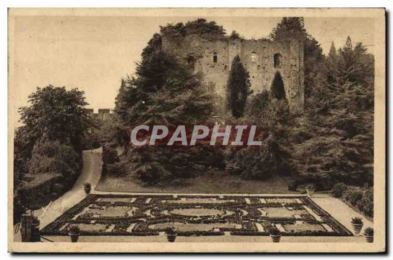 Old Postcard Langeais Castle Ruins