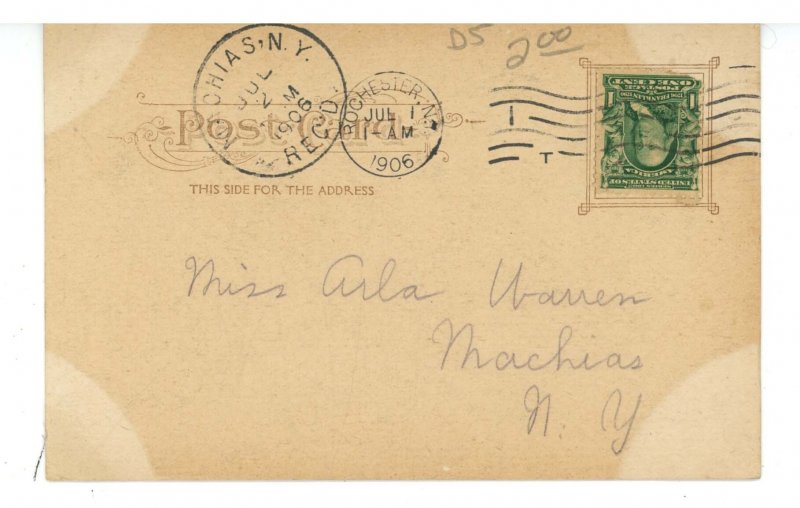 NY - Rochester. Genesee River, Upper Falls ca 1906