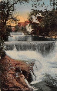 J20/ Cuyahoga Falls Ohio Postcard c1910 Waterfall River Mill  144 