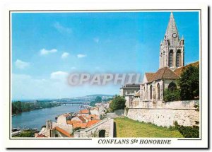 Modern Postcard Conflans Ste Honorine Church
