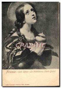 Old Postcard Florence Uffizi Gall La Maddalena Corlo Dolci