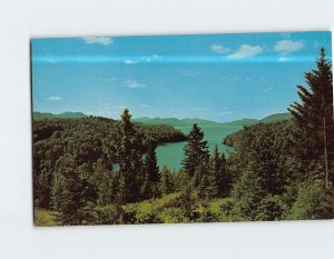 Postcard Indian Lake looking South Indian Lake New York USA