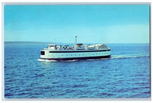 c1960 Martha's Vineyard Ferry Islander New Bedford Woods Hole Mass. MA Postcard