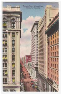 Yonge Street Toronto Canada 1951 postcard