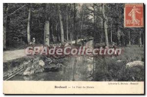 Postcard Old Breteuil Le Pont Du Marais