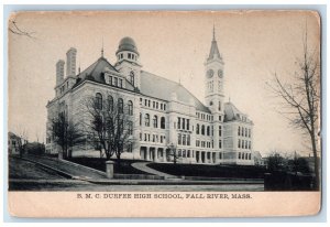 c1940's B. M. C. Durfee High School, Fall River Massachusetts MA Postcard 