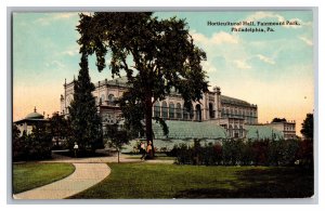 Postcard PA Horticultural Hall Fairmount Park Philadelphia PA. Pennsylvania 