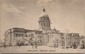 Vintage State Capitol Dome Frankfort Kentucky KY Mayrose Co. Postcard