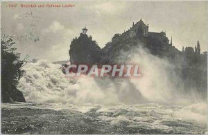 Postcard Old Rheinfall und Schloss Laufen