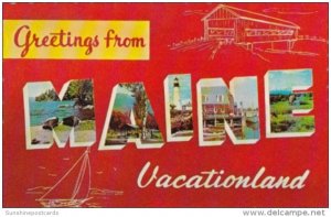 Greetings From Maine The Pine Tree State