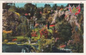 Canada Victoria Lake Scene Mr Butchart's Gardens