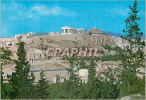 Postcard Modern Athens View of the Acropolis