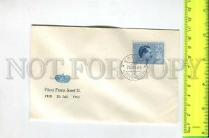 466644 1963 year Liechtenstein Prince Franz Joseph II COVER