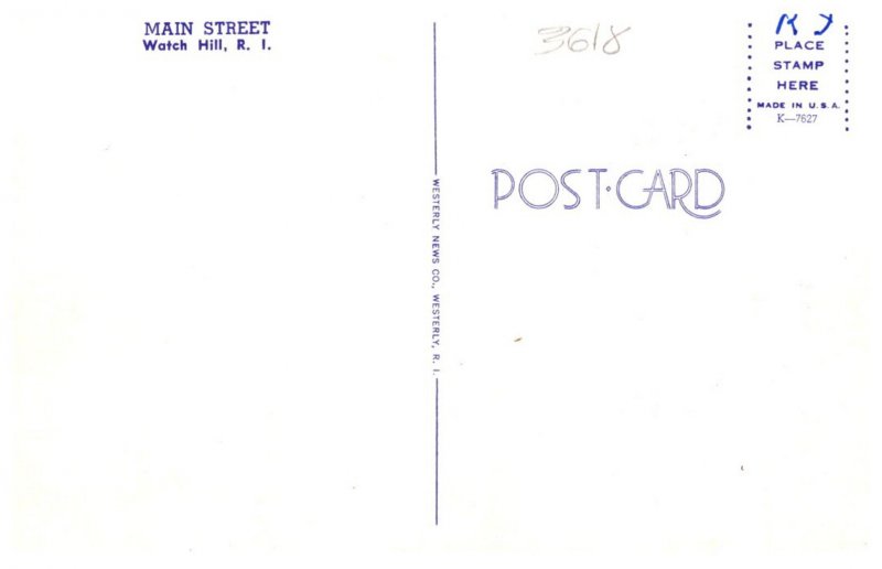 Rhode Island  Watch Hill    Main street