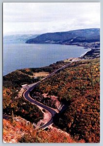 Pleasant Bay From MacKenzie Mountain Cape Breton Nova Scotia, Chrome Postcard #2