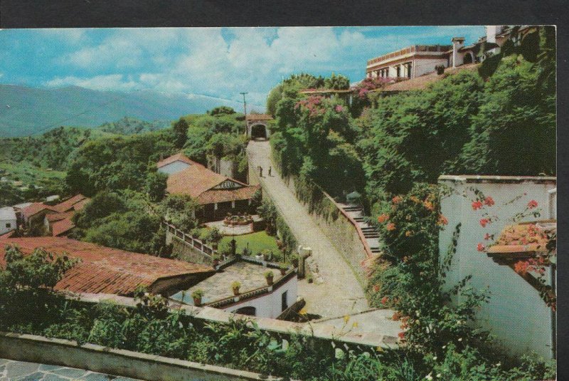 Mexico Postcard - Road To Victoria Hotel  E626