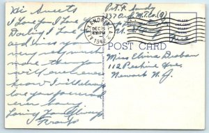 RAY WALTERS Bathing Beauty Comic CUTEST LITTLE ASS 1942 Risque Linen Postcard