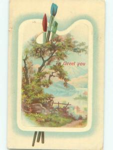 Divided-Back GREAT SCENE Greeting Postcard AA7340