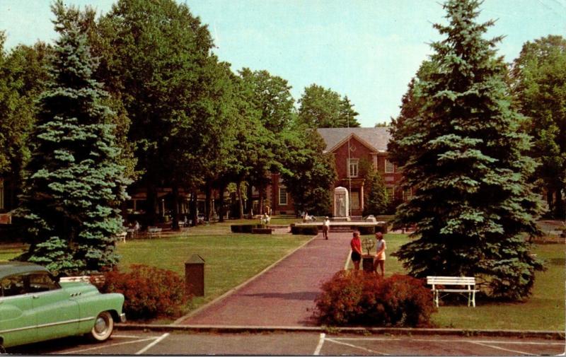 New York Chautauqua Bestor Plaza and Smith Library On Lake Chautauqua