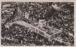 Nottingham The Council House Aerial Birds Eye Real Photo Postcard