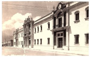 RPPC Postcard Colegio Civil Monterrey Mexico