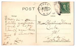 1907 Lake Cuba, NY Postcard