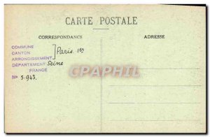 Old Postcard Paris St Eustache Church Bench D & # 39Oeuvre