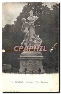 Old Postcard Beaune Monument to Peter Joigneaux