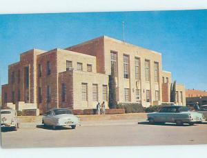 1950's OLD CARS PARKED AT COUNTY COURTHOUSE Comanche by Brownwood TX AE9886@