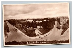 Vintage 1930's Photo Postcard Botanic Gardens Glasgow Scotland United Kingdom UK