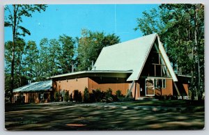 Michigan~Newberry Koa Campground Bldg Exterior View~Koppel Vintage Postcard