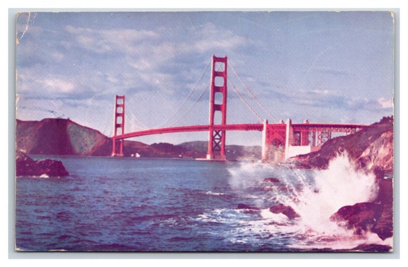 Golden Gate Bridge San Francisco California CA UNP Chrome Postcard C20
